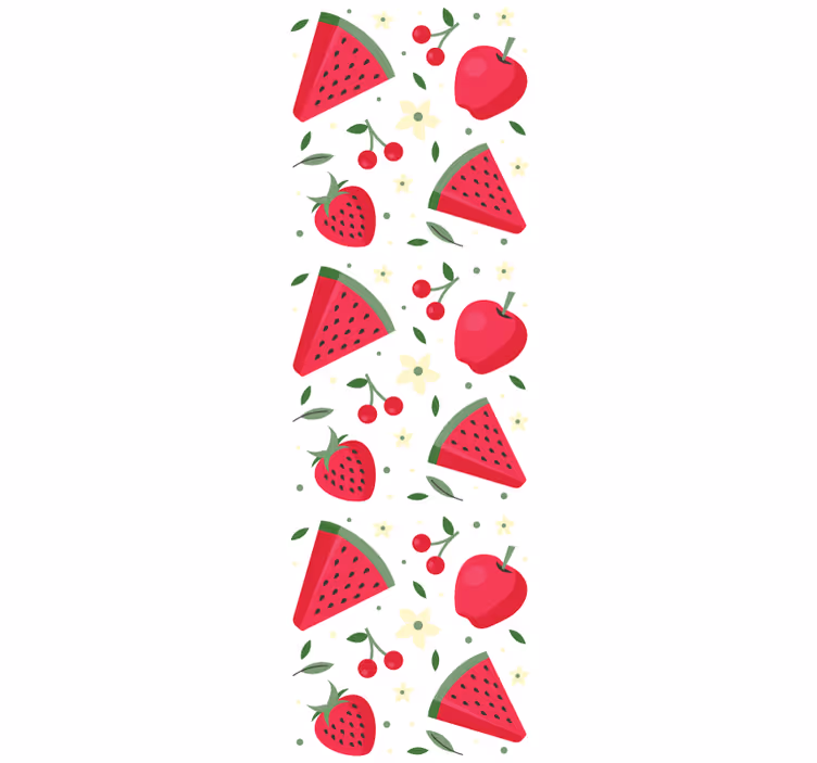 Papel tapiz naturaleza patrón de frutas - TenVinilo