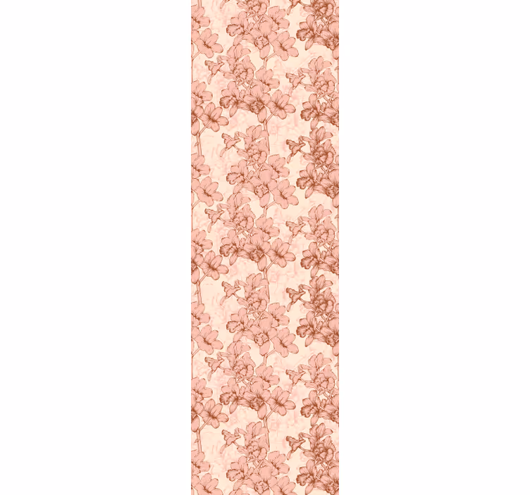 Papel tapiz flores floral adornado - TenVinilo