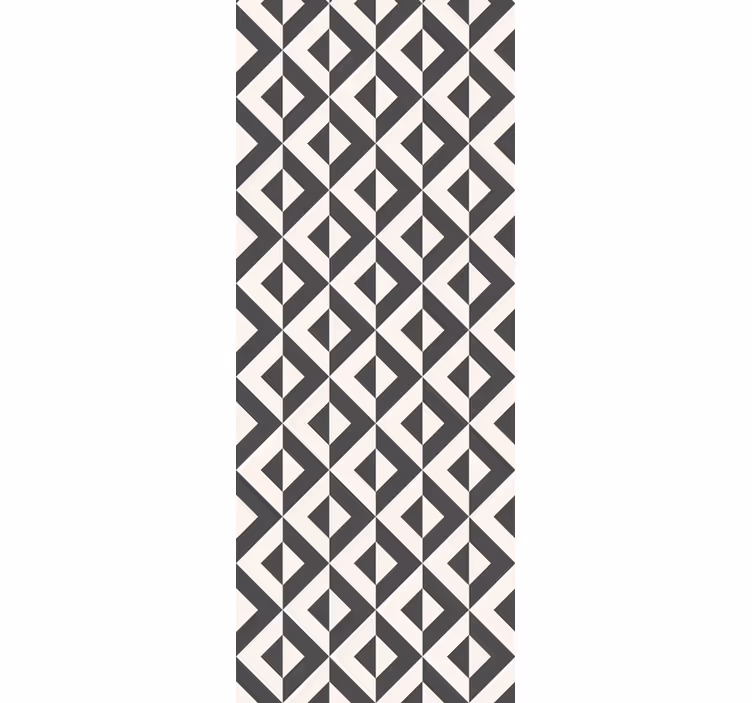 Papel tapiz baño diseño de patrón geométrico - TenVinilo