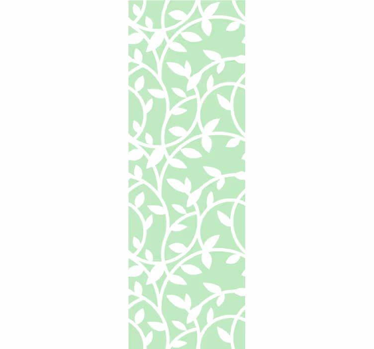 Papel tapiz verde elegancia del patrón de vid - TenVinilo