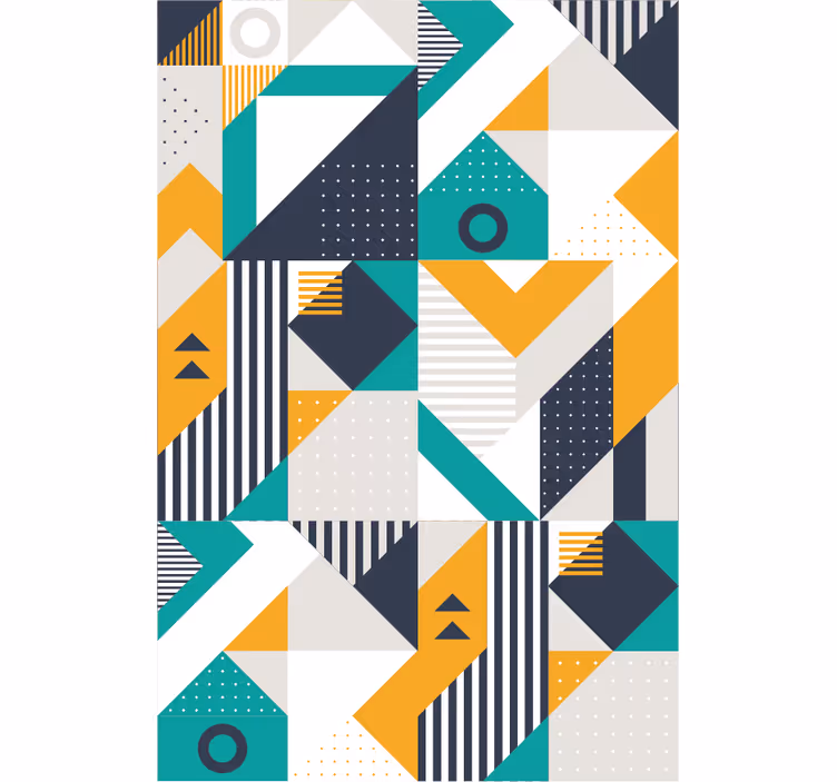 Papel tapiz geométrico conjunto geométrico - TenVinilo