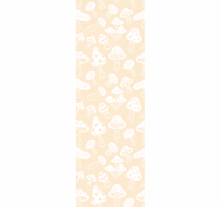 Papel tapiz animales bocetos de setas - TenVinilo