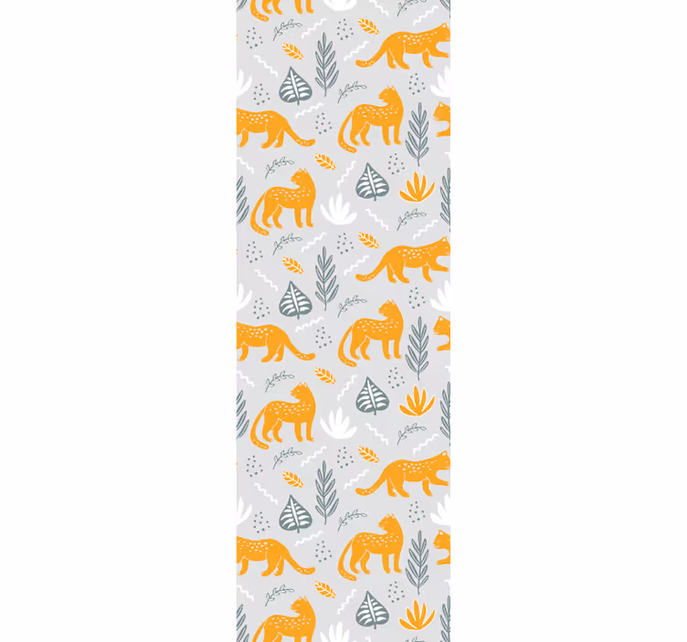Papel tapiz gatos decoración con motivo felino - TenVinilo