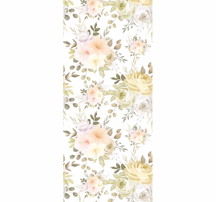 Papel tapiz flores composición de la floración - TenVinilo
