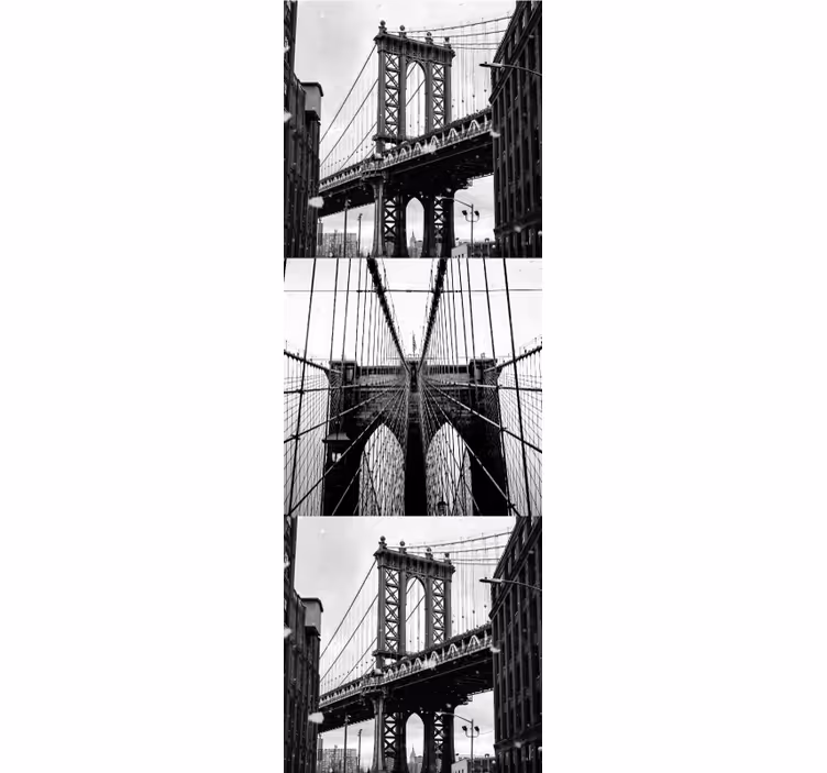 Papel tapiz ciudades paneles de puente - TenVinilo