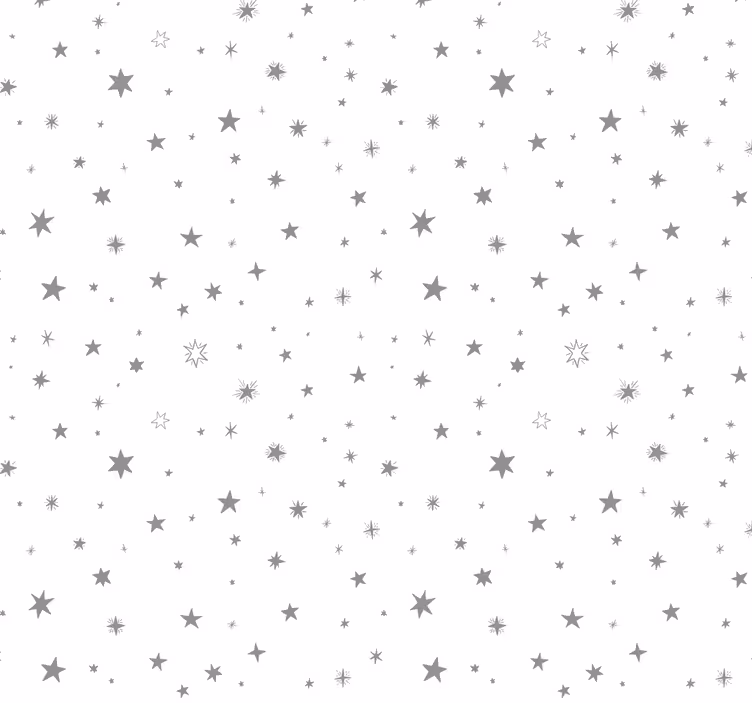 Papel pintado bebé con estrellas grises - TenVinilo