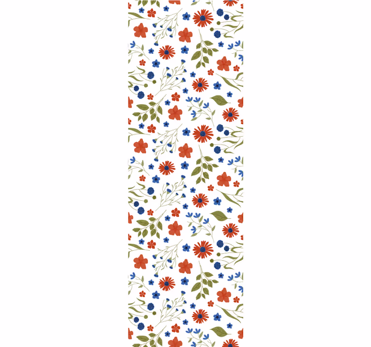 Papel tapiz flores detalle de motivo floral - TenVinilo