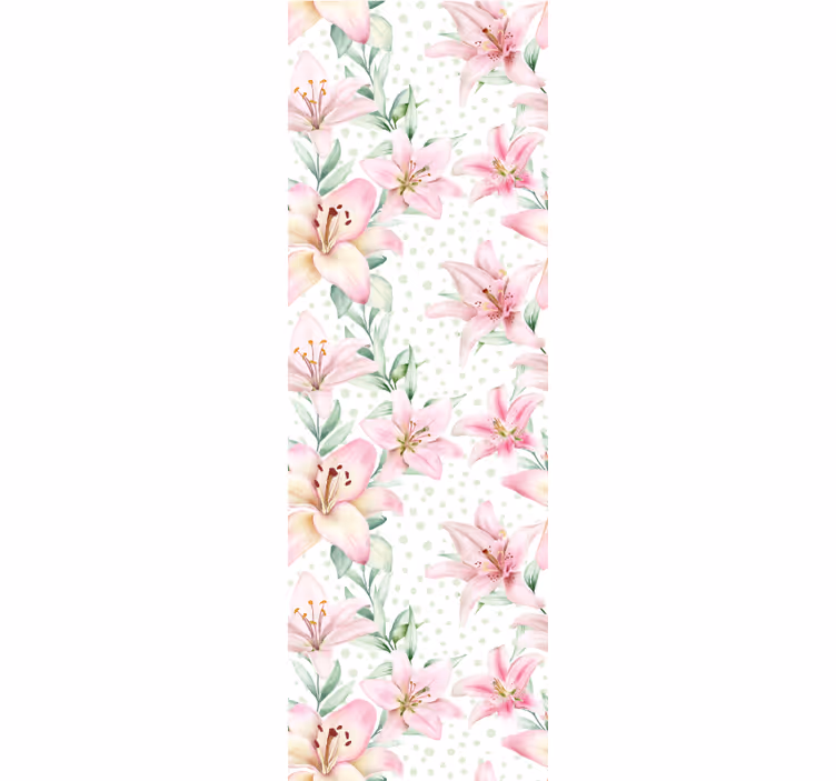 Papel tapiz flores sinfonía floral - TenVinilo