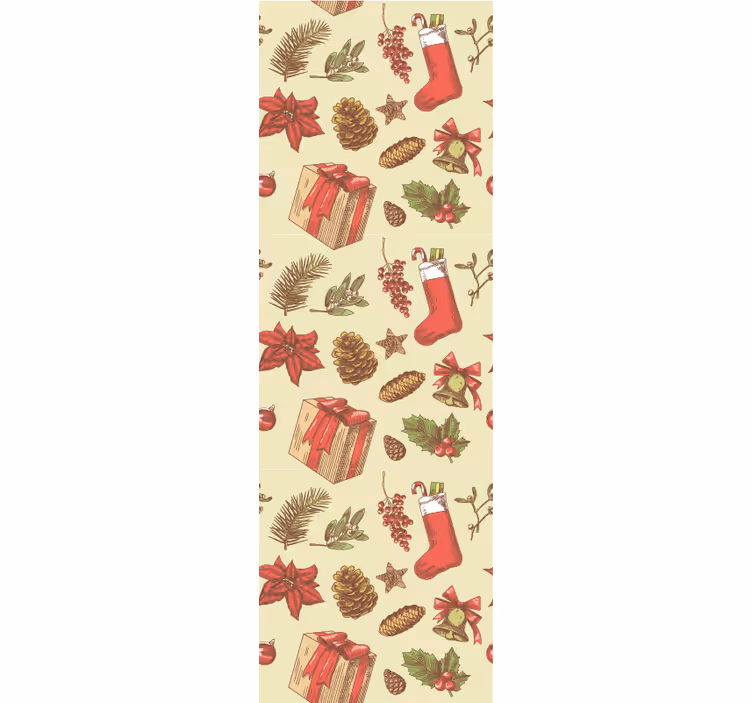 Papel tapiz navidad diseño festivo de navidad - TenVinilo