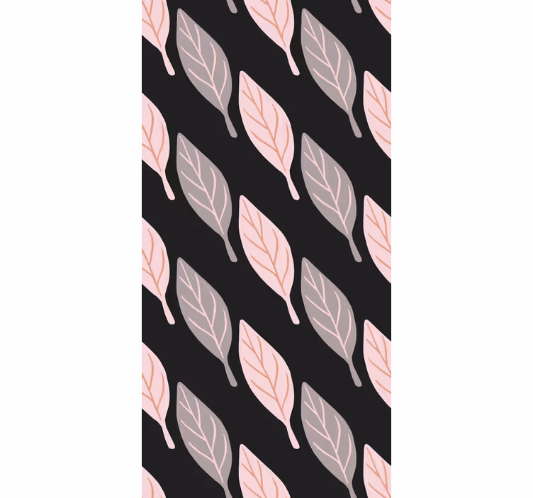 Papel tapiz hojas patrón de follaje elegante - TenVinilo