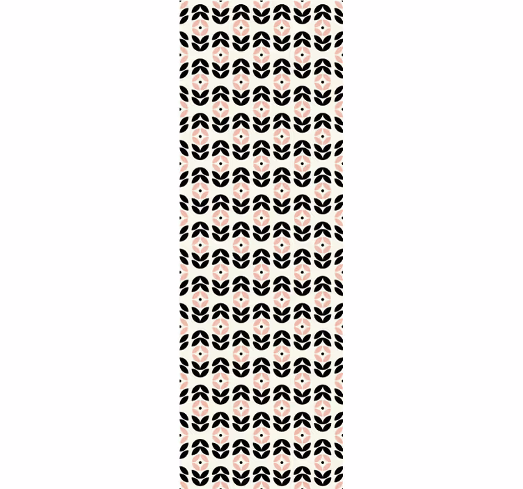 Papel tapiz ornamental motivo geométrico de pétalos - TenVinilo