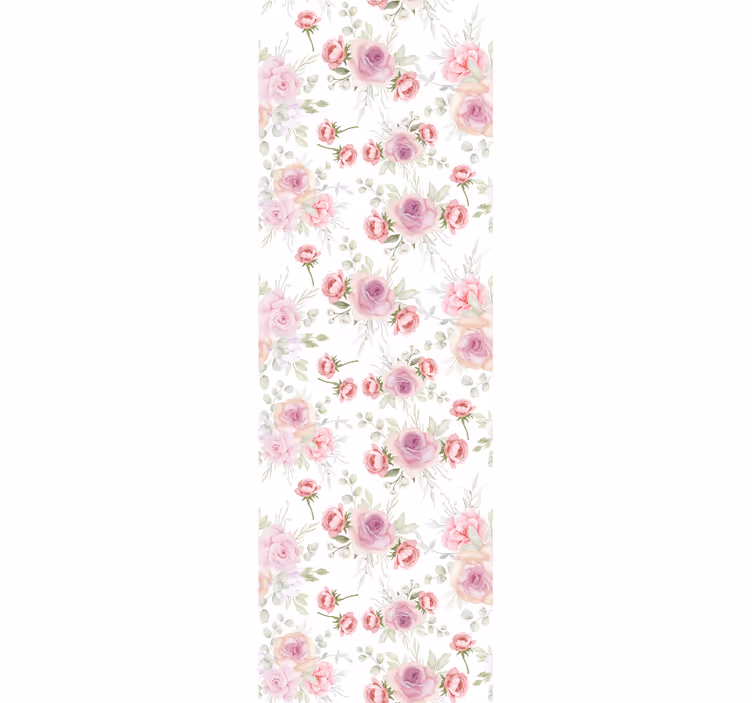 Papel tapiz flores delicado patrón floral - TenVinilo