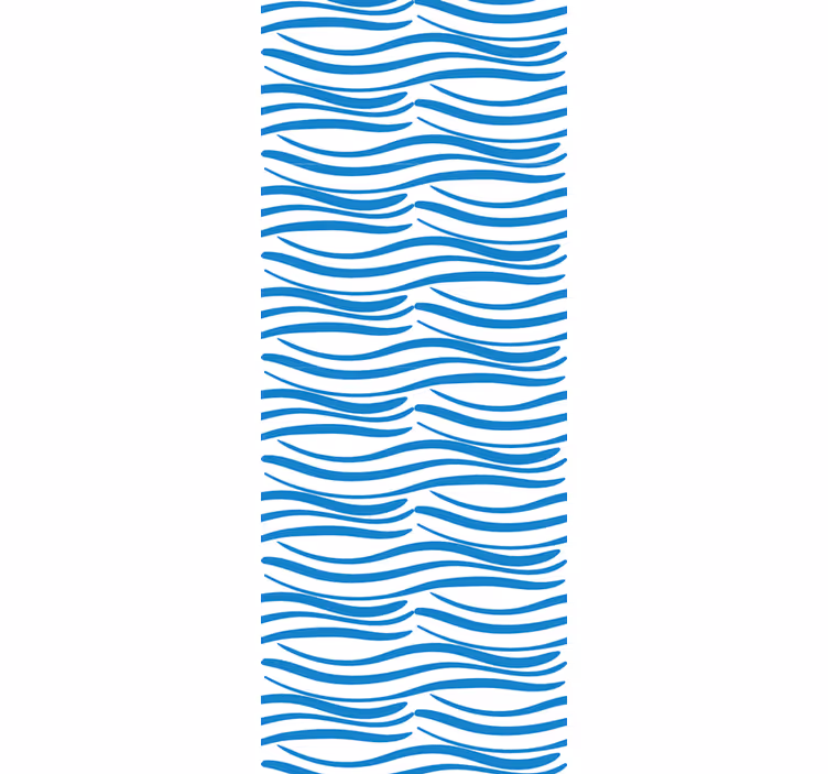 Papel pintado baño Patrón de ondas pequeñas - TenVinilo