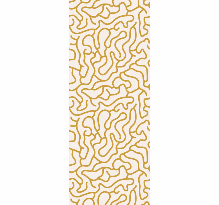 Papel pintado abstracto Nuevas rayas doradas de estilo moderno - TenVinilo