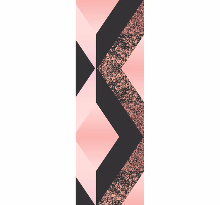 Papel tapiz geométrico patrón abstracto rosa - TenVinilo