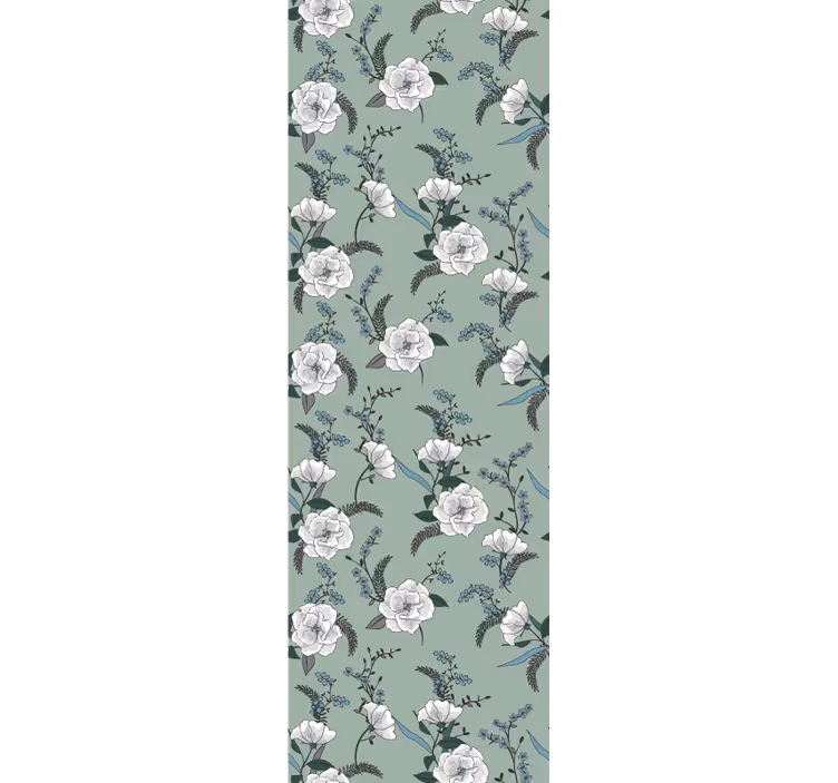Papel pintado flores Hermoso árbol de magnolia blanca - TenVinilo