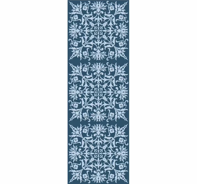Papel tapiz floral patrón ornamental floral - TenVinilo