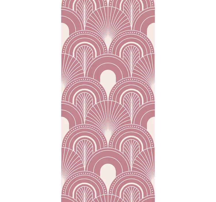 Papel tapiz geométrico patrón de arco elegante - TenVinilo