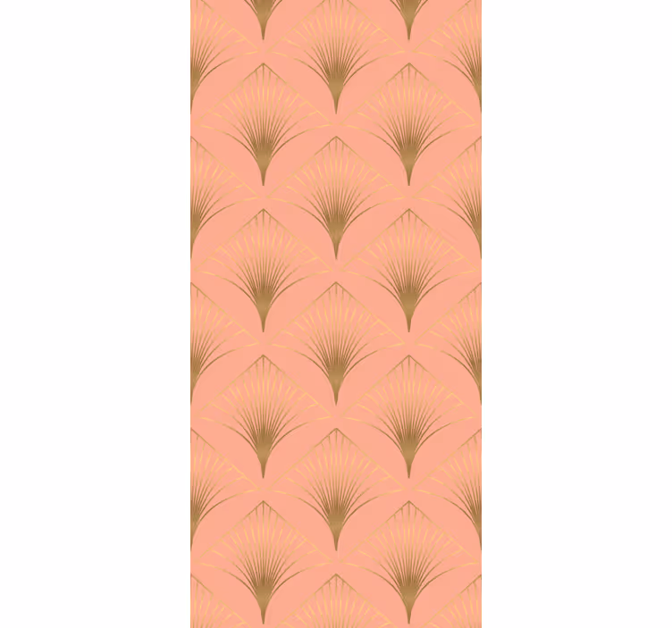 Papel tapiz floral elegante patrón de palmeras. - TenVinilo