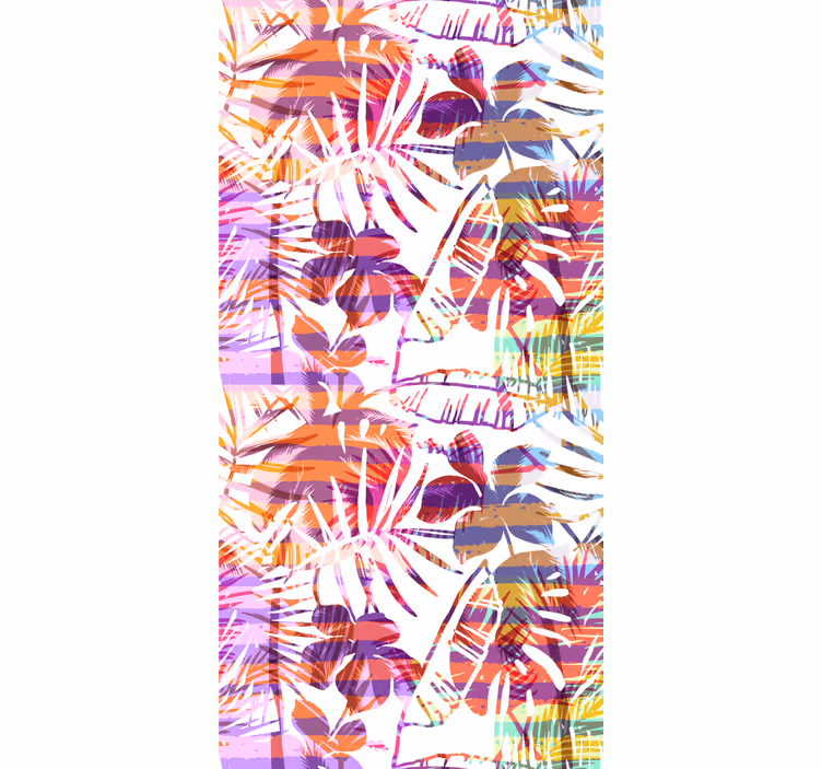 Papel tapiz flores patrones florales vibrantes - TenVinilo