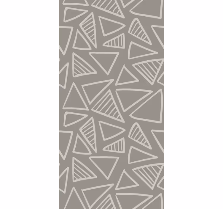 Papel pintado nórdico Patrón de rayas triángulo gris escandinavo - TenVinilo