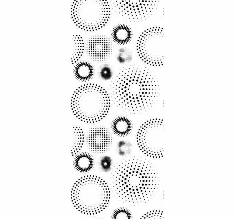 Papel tapiz círculos geometría puntillista - TenVinilo