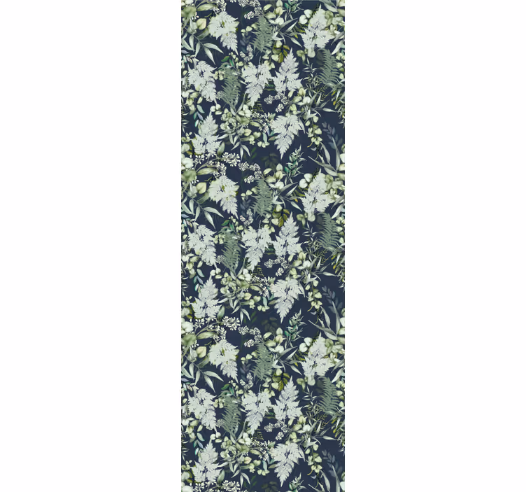 Papel pintado naturaleza Patrón de plantas verdes y helechos - TenVinilo