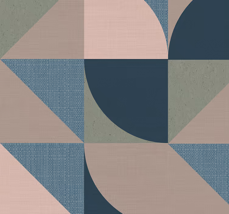 Papel tapiz para cabecera abstracto a cuadros - TenVinilo