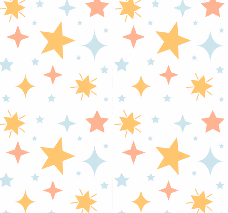 Papel tapiz estrellas patrón estrellado - TenVinilo