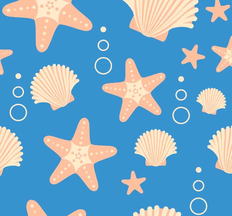 Papel tapiz naturaleza motivos marinos - TenVinilo
