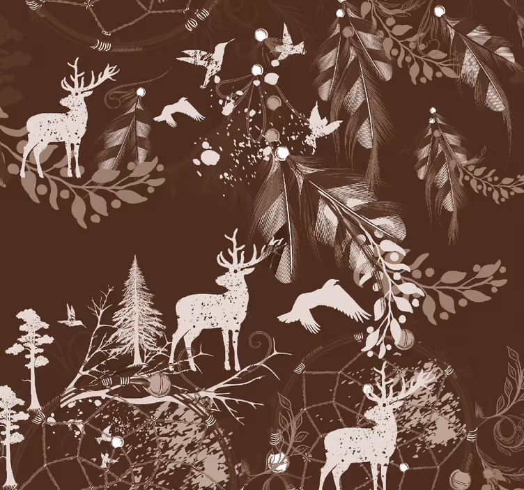 Papel tapiz animales criaturas del bosque - TenVinilo