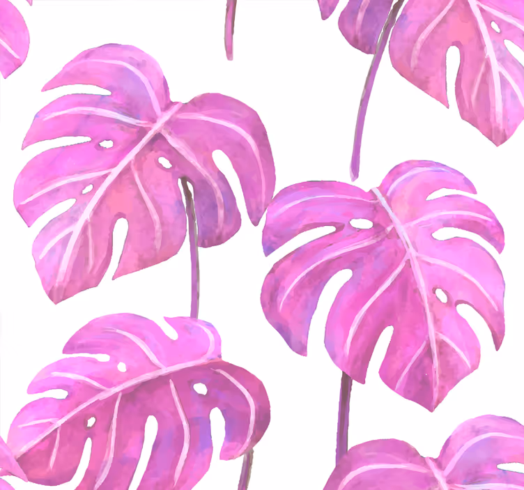 Papel tapiz hojas monstera deliciosa - TenVinilo