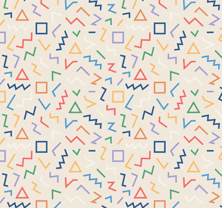 Papel tapiz geométrico tonos de patrones geométricos - TenVinilo