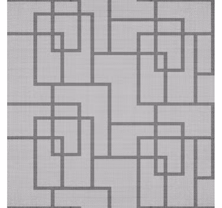 Papel tapiz moderno líneas geométricas grises - TenVinilo
