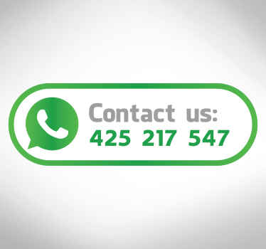 Adhesivo etiqueta tienda whatsapp EN