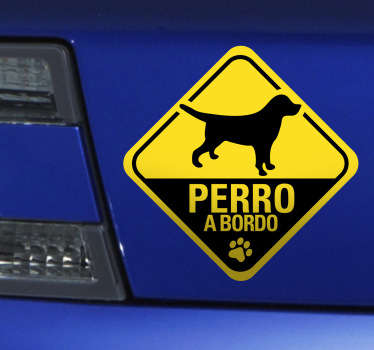 Adhesivo perro a bordo