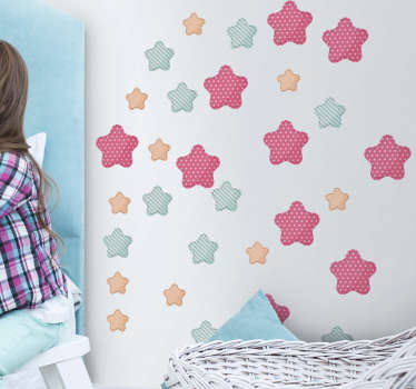 Vinilo bebé estrellitas patrones