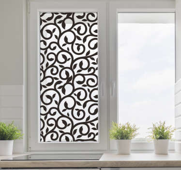 Vinilo cocina ventana enredadera