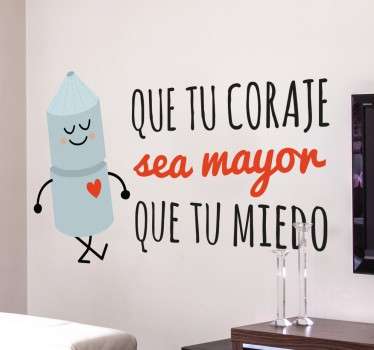 Vinilo decorativo que tu valor