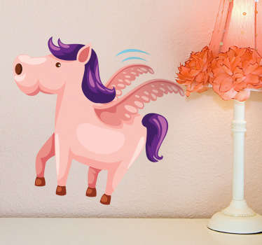 Vinilo infantil caballo alado