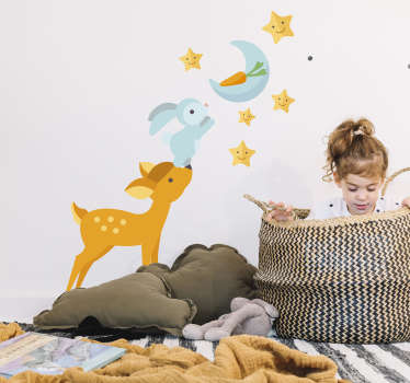 Vinilo pared rumbo a la luna