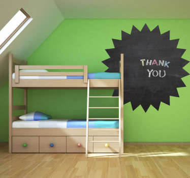 Vinilo pizarra marco puntiagudo