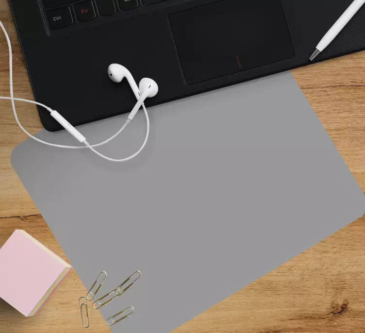 Alfombrilla de ratón con textura de color gris - TenVinilo