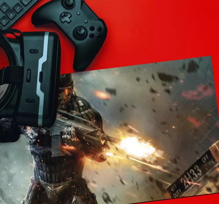 Alfombrilla gaming xxl soldado francotirador - TenVinilo