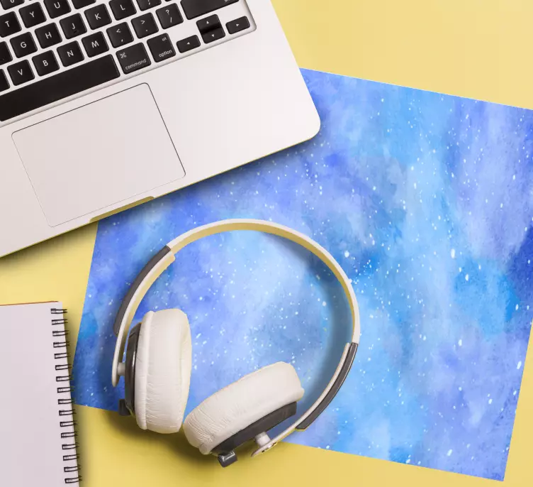 Alfombrilla de ratón texturas Galaxia azul - TenVinilo