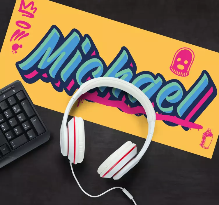 Alfombrilla ratón personalizable Diseño de graffiti estilo droga - TenVinilo