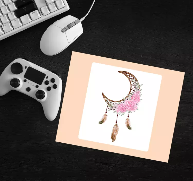 Alfombrilla ratón original Atrapasueños con flores - TenVinilo