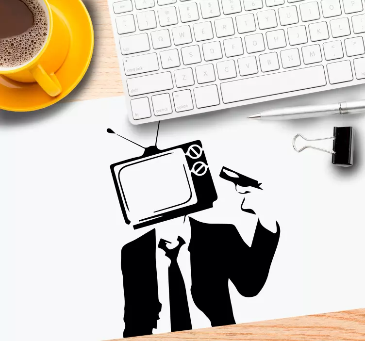 Min controle tv graffiti más alfombrillas de ratón - TenVinilo