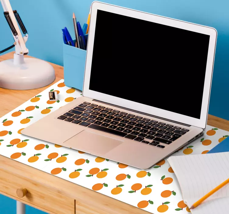 Mouse pad texturas delicia de fruta naranja - TenVinilo