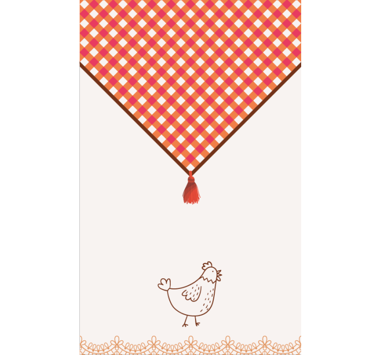 Persiana enrollable para cocina estilo tradicional campestre - TenVinilo